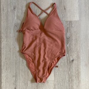 Kids Rust One Piece Swimsuit